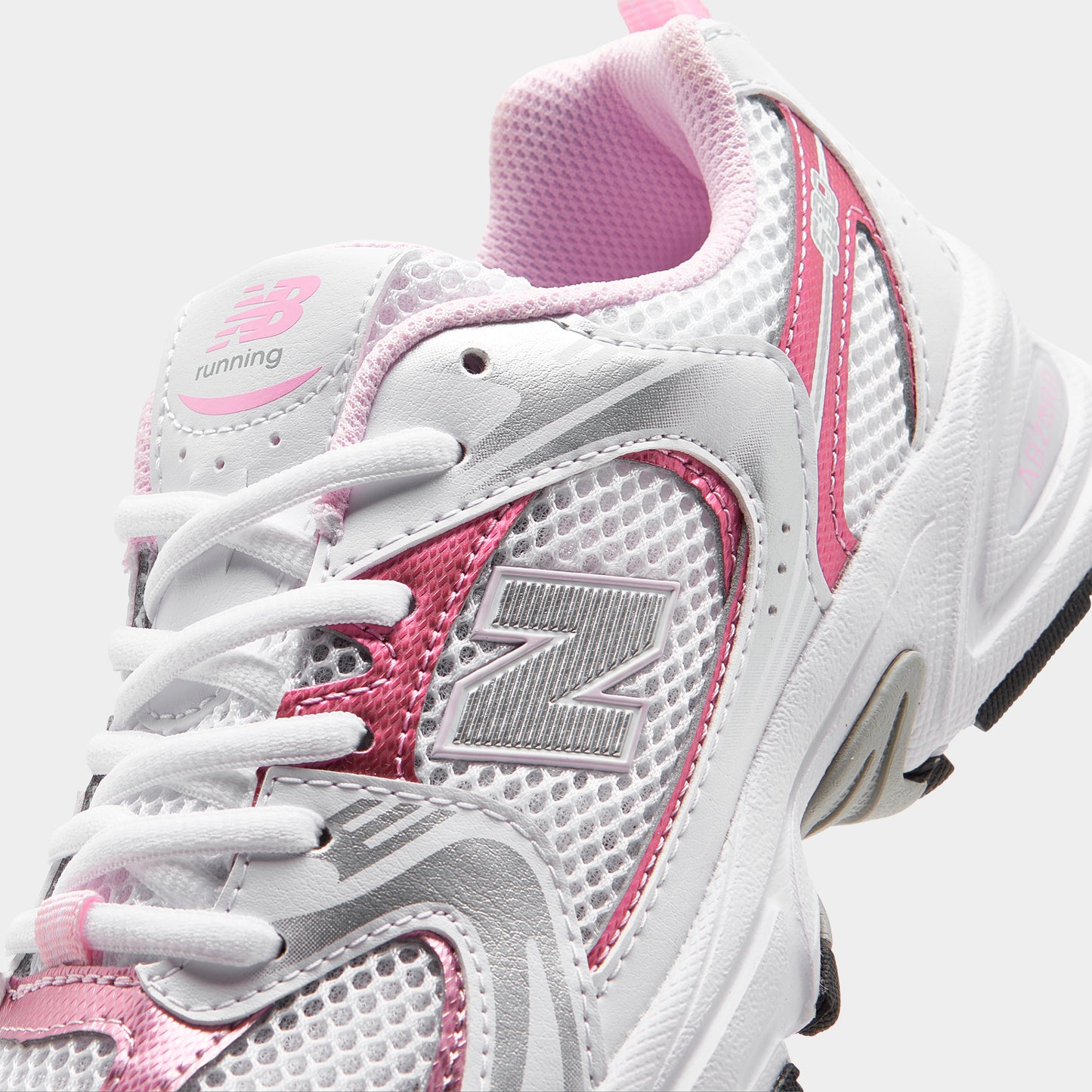 New Balance Juniors' 530 White / Pink - Silver