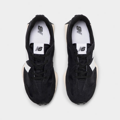 New Balance Juniors' 327 Black / White