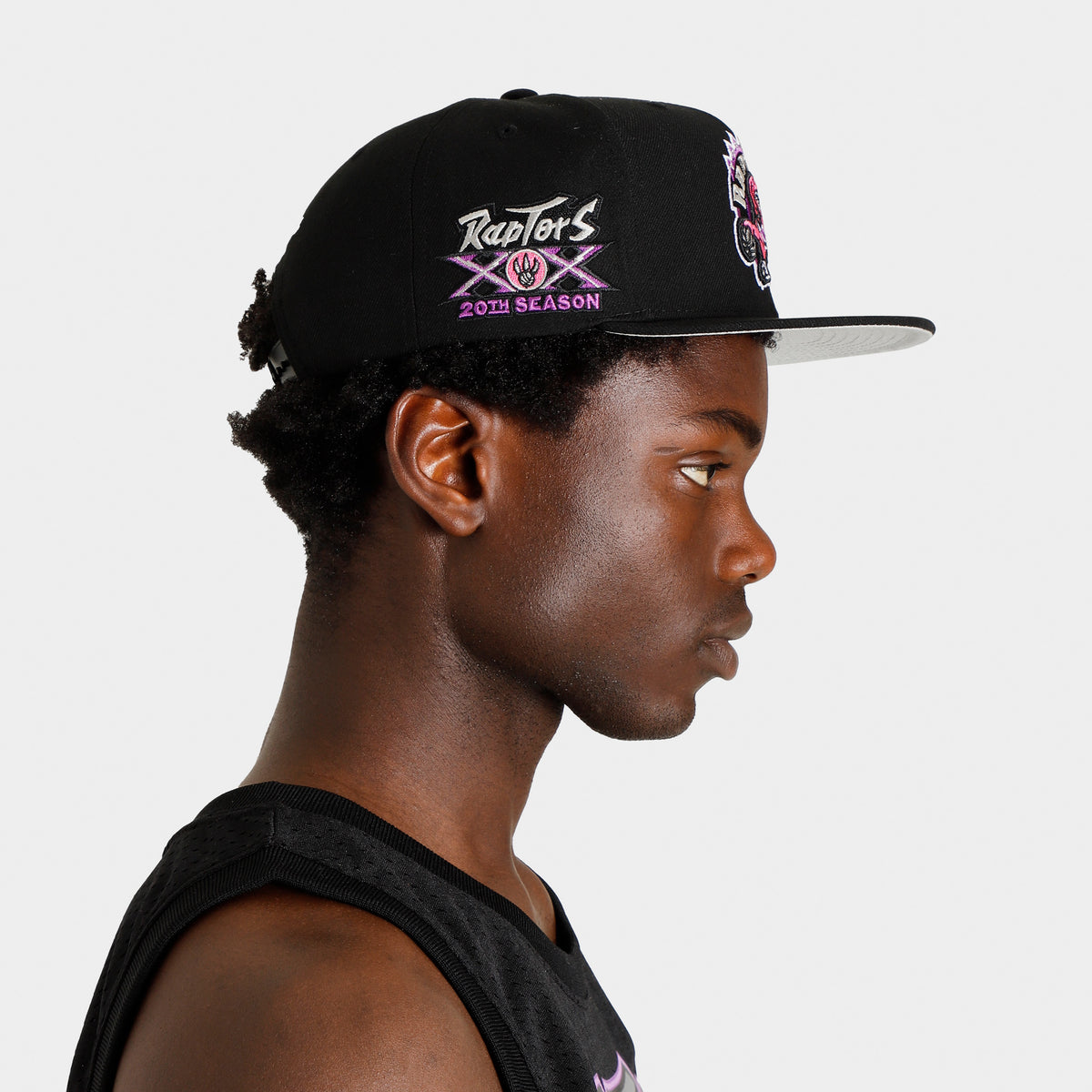 Toronto Raptors Mitchell & Ness Hardwood Classics Adjustable Dad Hat ...