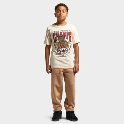 Mitchell & Ness Juniors' NBA Champions Tee / White