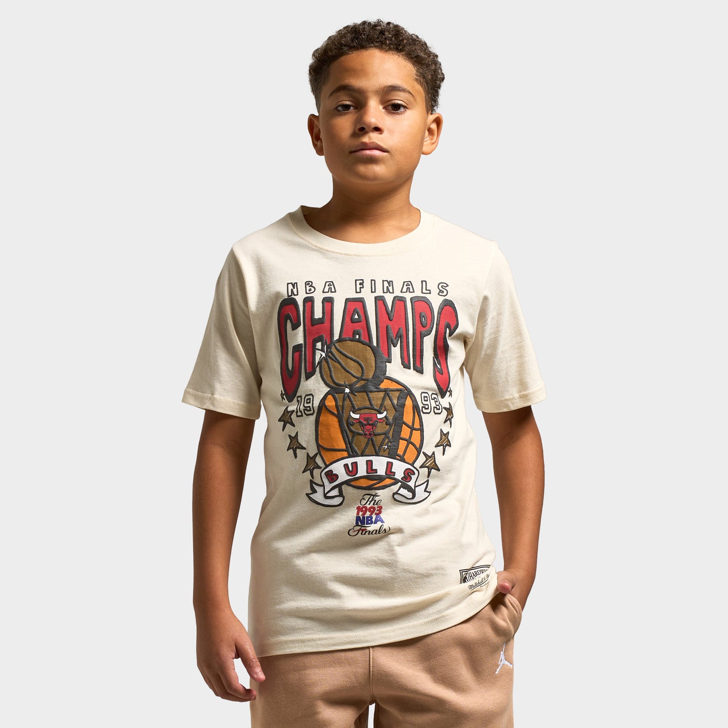 Mitchell & Ness Juniors' NBA Champions Tee / White
