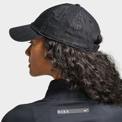 Nike Club Unstructured Casquette Denim Noir / Blanc
