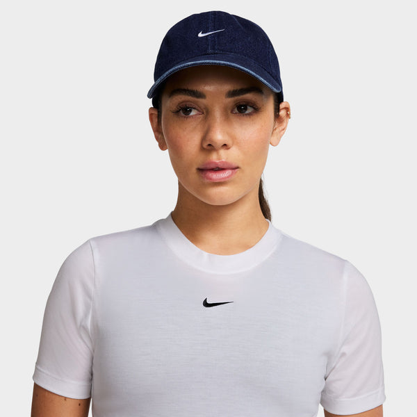 ★Nike★ Club Unstructured Denim Cap College Navy White HF03 Nike Club Unstructured Denim Cap College Navy / White | JD