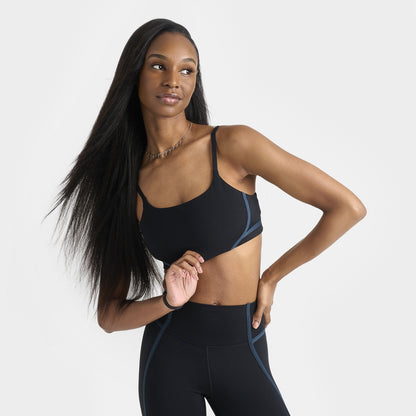 Nike One Soutien-gorge de sport convertible de maintien léger pour femme Noir / Noir - Armory Navy