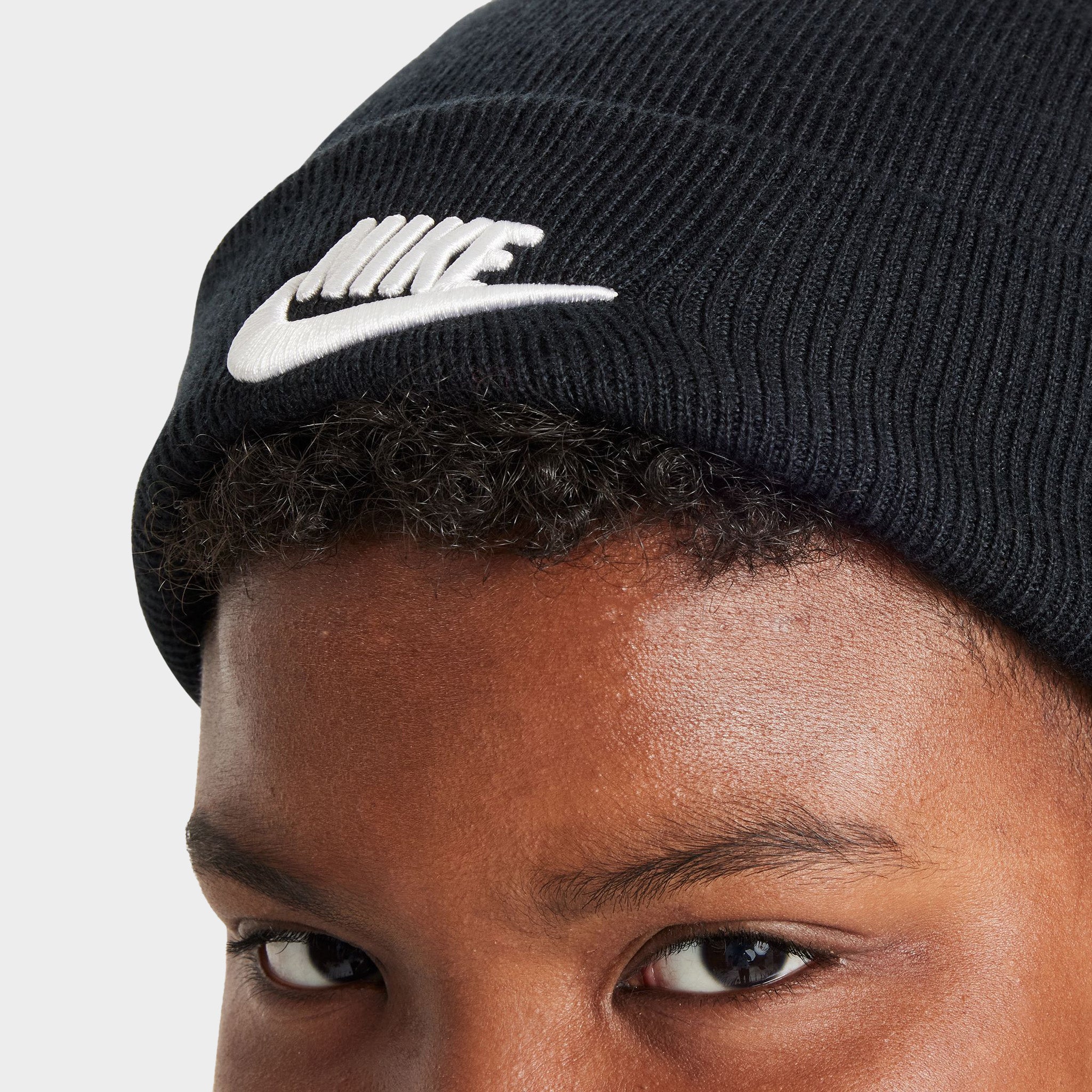Nike Big Kids' Peak Tall Cuff Futura Beanie Black / White – JD Sports