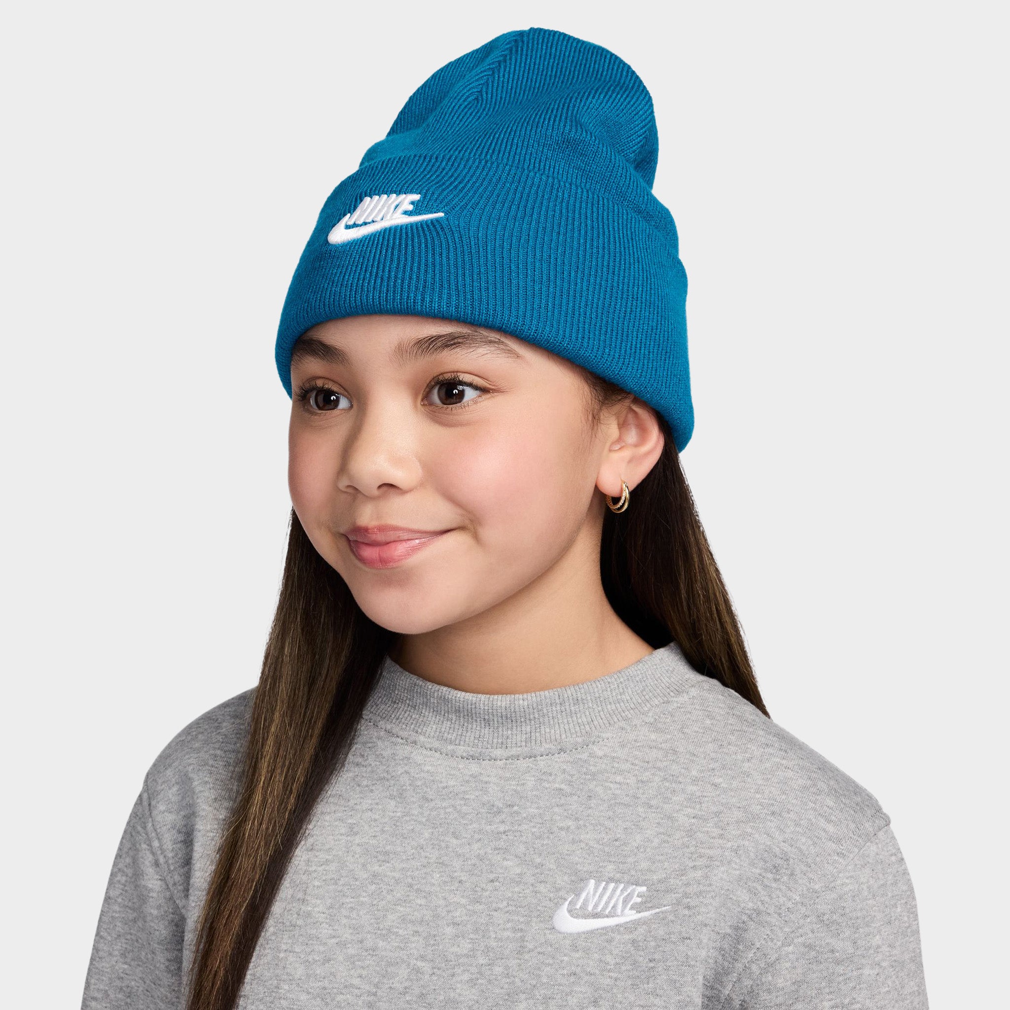 Nike Big Kids' Peak Tall Cuff Futura Beanie / Green Abyss – JD Sports