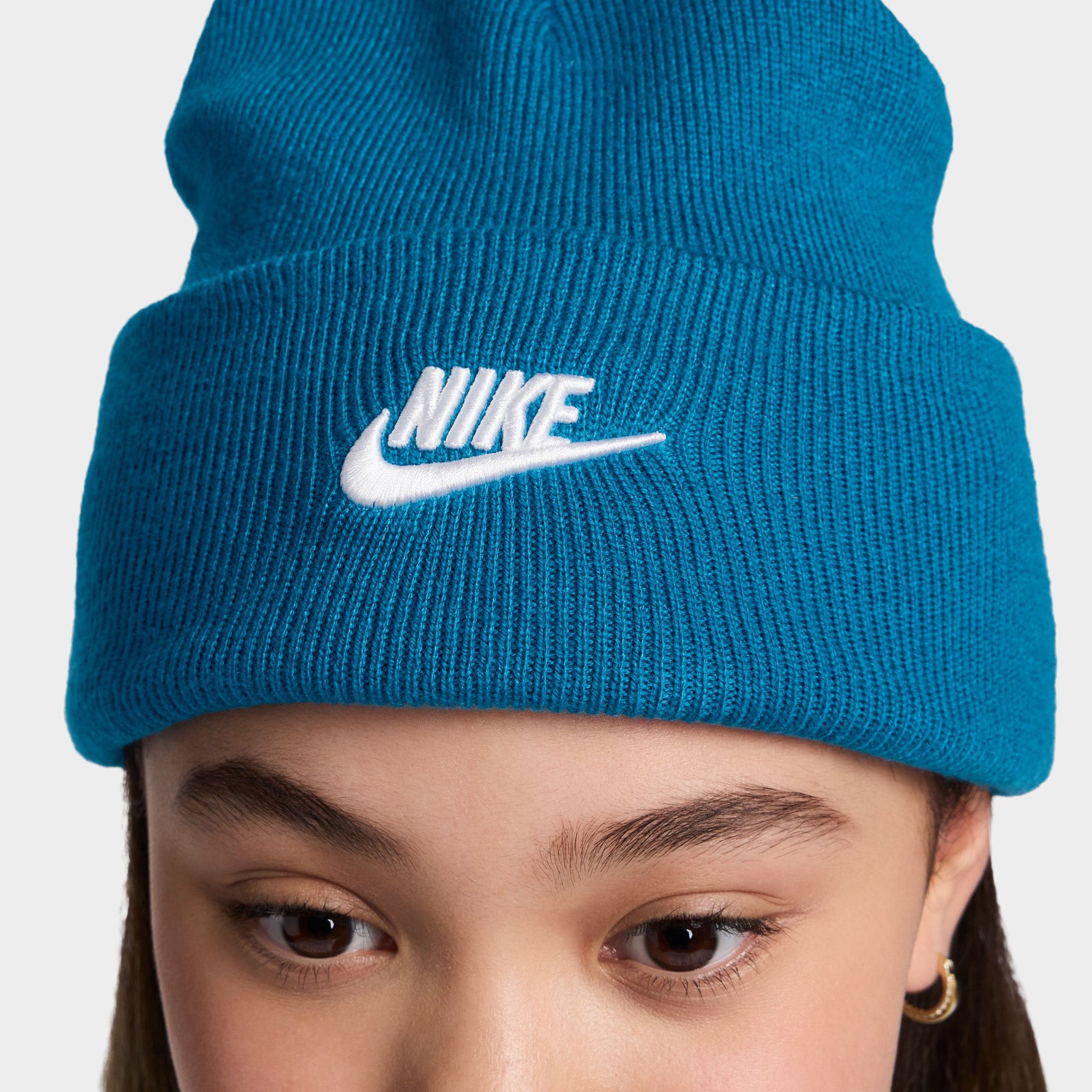 Nike Big Kids' Peak Tall Cuff Futura Beanie / Green Abyss – JD Sports
