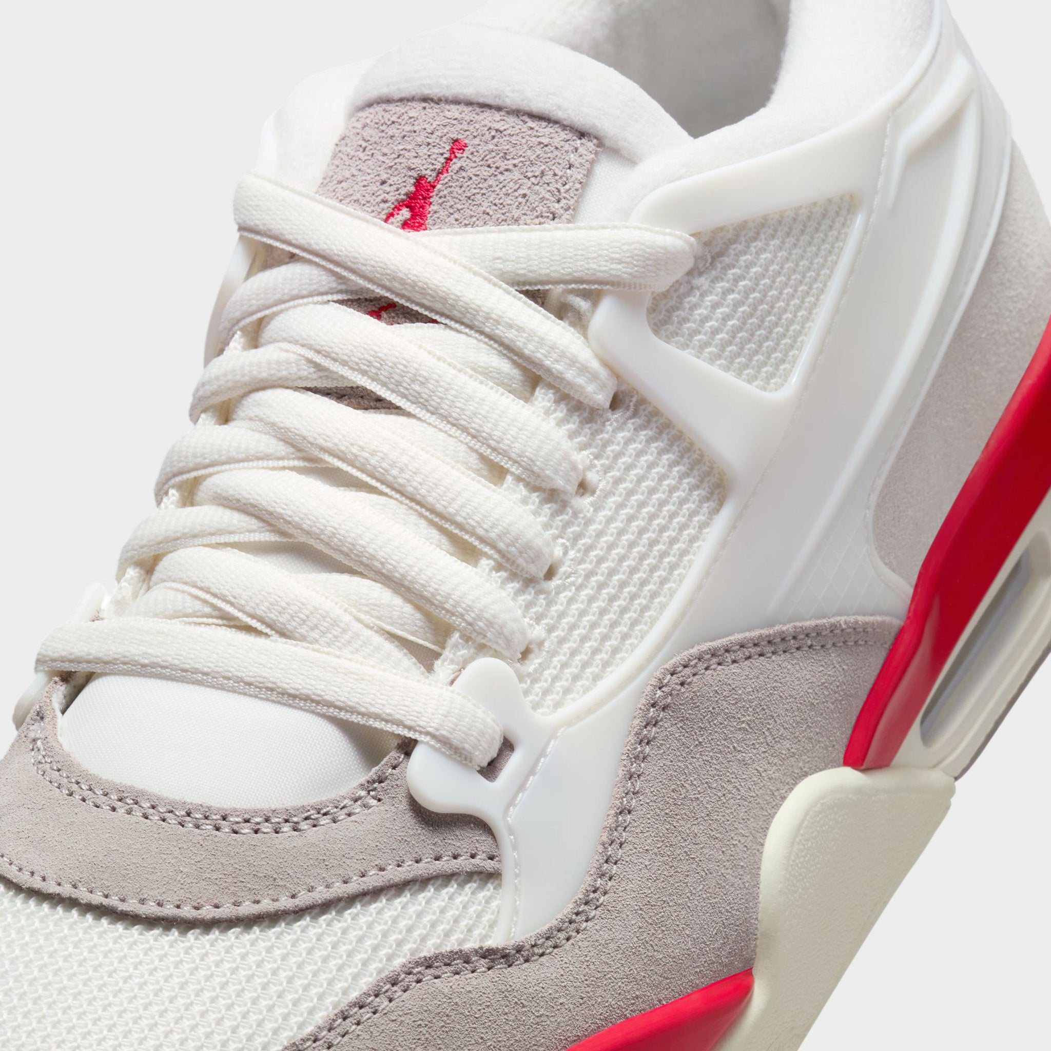 Jordan 4 RM Sail / Fire Red - College Grey - Coconut Milk – JD Sports