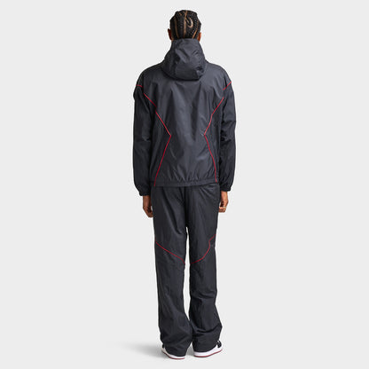 Jordan Brooklyn Men's Hooded Draft Jacket Black / Gym Red