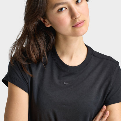 Nike Sportswear Women's Chill Knit Crop T-Shirt Black / Black