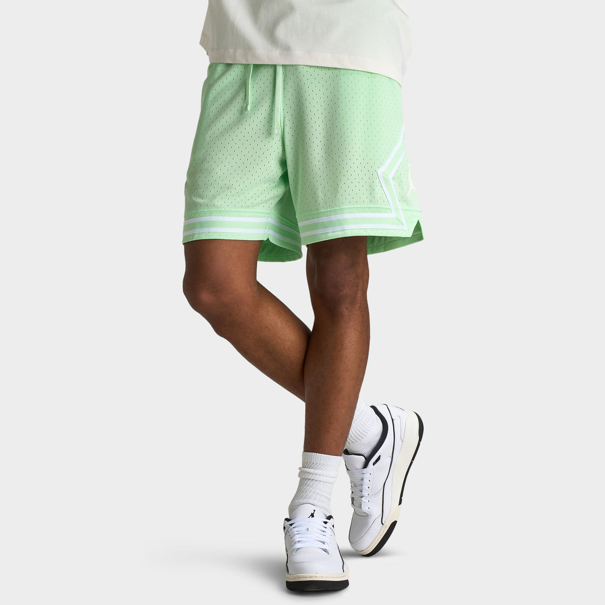 Jordan Sport Dri-FIT Mesh Diamond Shorts Vapor Green White