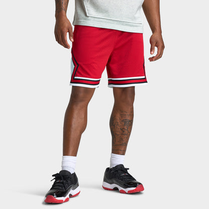 Jordan Sport Dri-FIT Mesh Diamond Shorts Rouge gymnique / Blanc - Noir