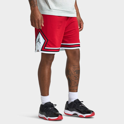 Jordan Sport Dri-FIT Mesh Diamond Shorts Rouge gymnique / Blanc - Noir