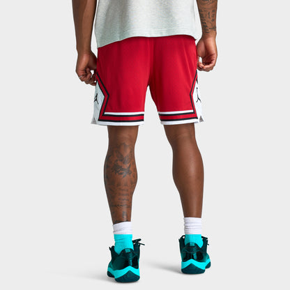 Jordan Sport Dri-FIT Mesh Diamond Shorts Rouge gymnique / Blanc - Noir
