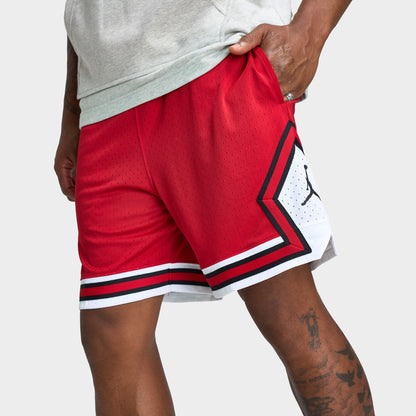 Jordan Sport Dri-FIT Mesh Diamond Shorts Rouge gymnique / Blanc - Noir