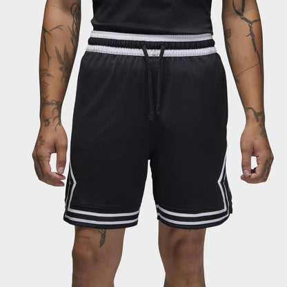Jordan Dri-FIT Mesh Diamond Shorts Black / White - White