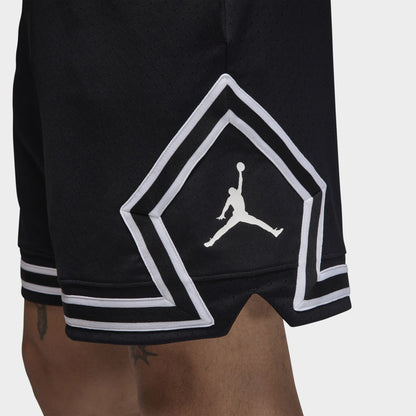 Jordan Dri-FIT Mesh Diamond Shorts Black / White - White
