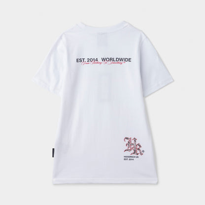 Hoodrich Junior Boys' Eterno T-Shirt White / Black - Lychee
