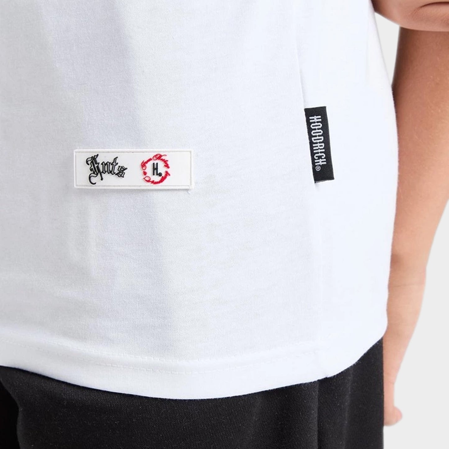 Hoodrich Junior Boys' Eterno T-Shirt White / Black - Lychee