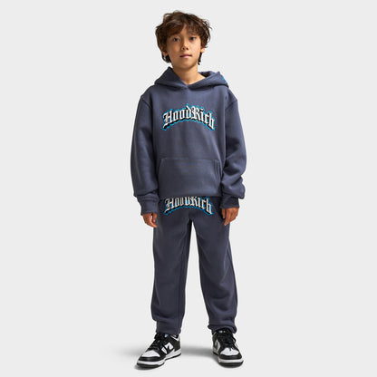 Hoodrich Juniors' Gothic Pullover Hoodie Ombre Blue / White - Diva Blue