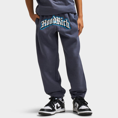 Hoodrich Junior' Joggers Gothiques Bleu Ombre / Blanc - Bleu Diva