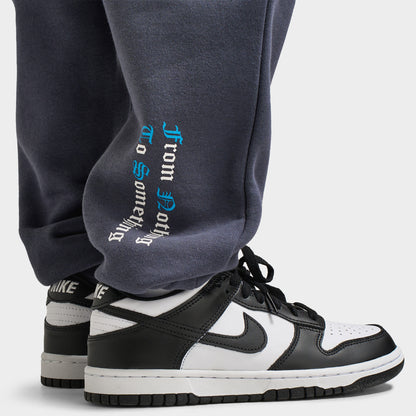Hoodrich Junior' Joggers Gothiques Bleu Ombre / Blanc - Bleu Diva