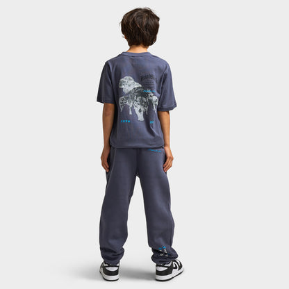 Hoodrich Juniors' Gothic Regular Tshirt Ombre Blue / White - Diva Blue