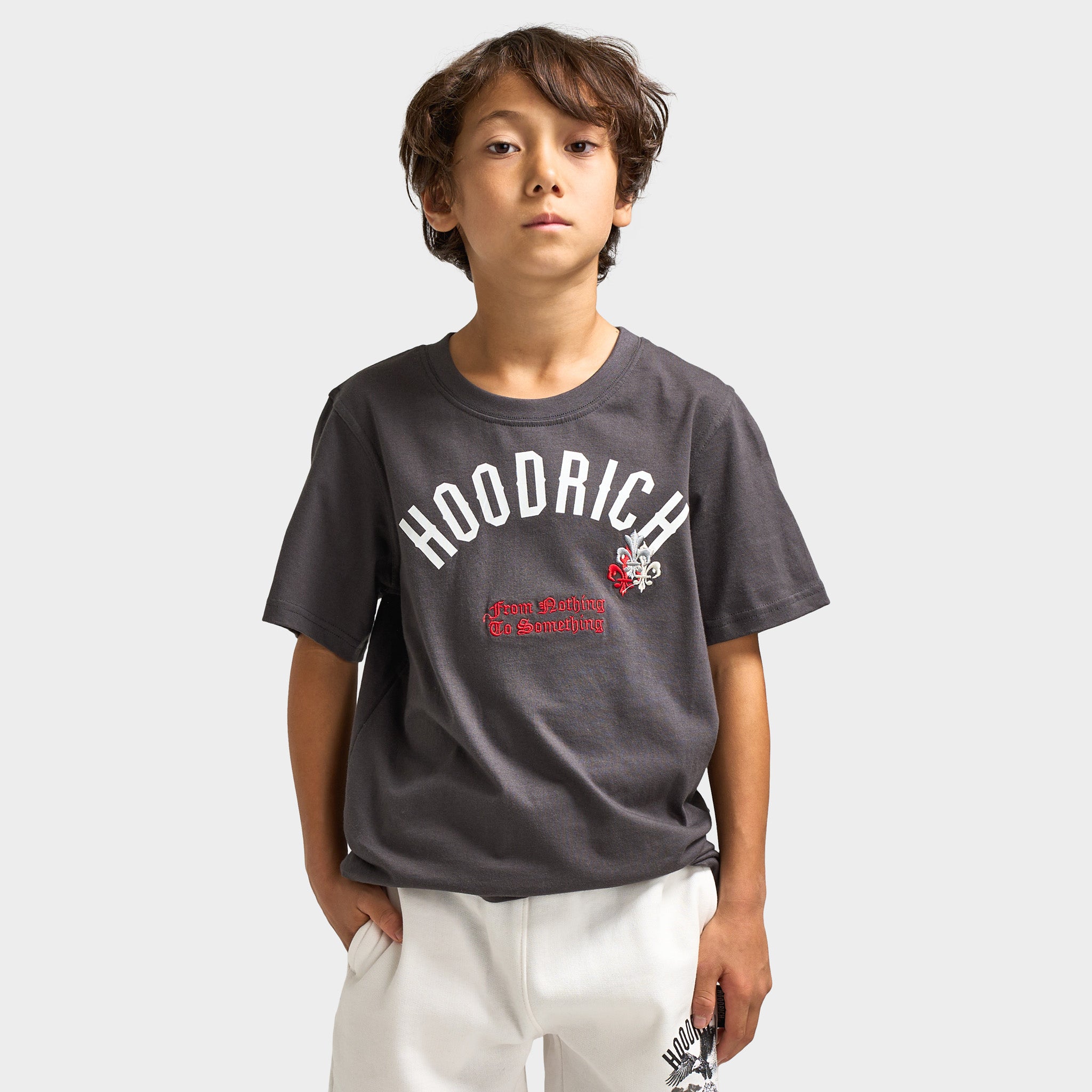 Hoodrich Juniors' Shadow Graphic Tee Asphalt / White - Lychee – JD