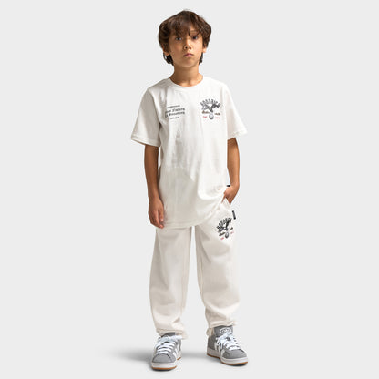 Hoodrich Juniors' Eagle Open Hem Jogger Blanc de Blanc / Black - Lychee