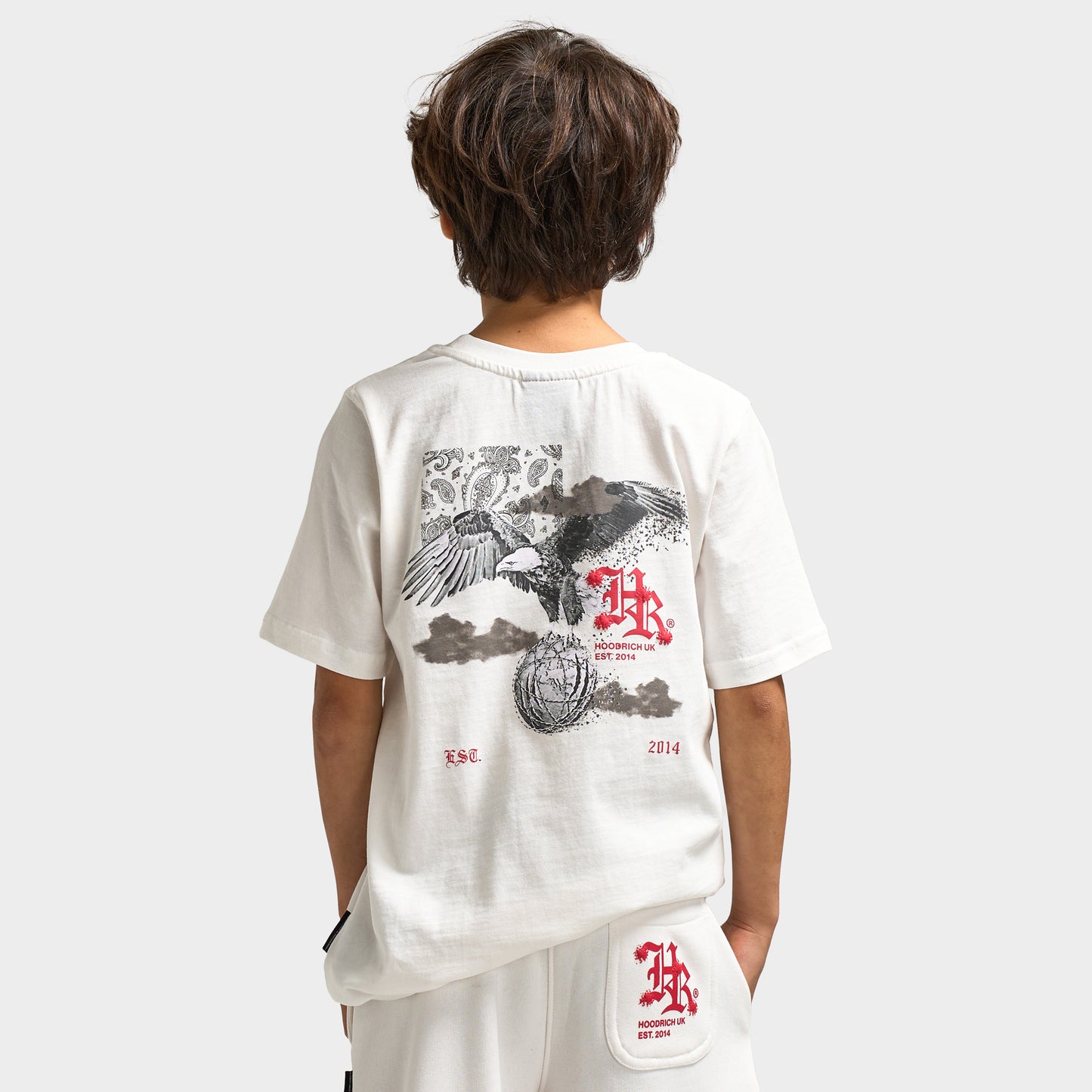 Hoodrich Juniors' Eagle Tee Blanc de Blanc / Black - Lychee