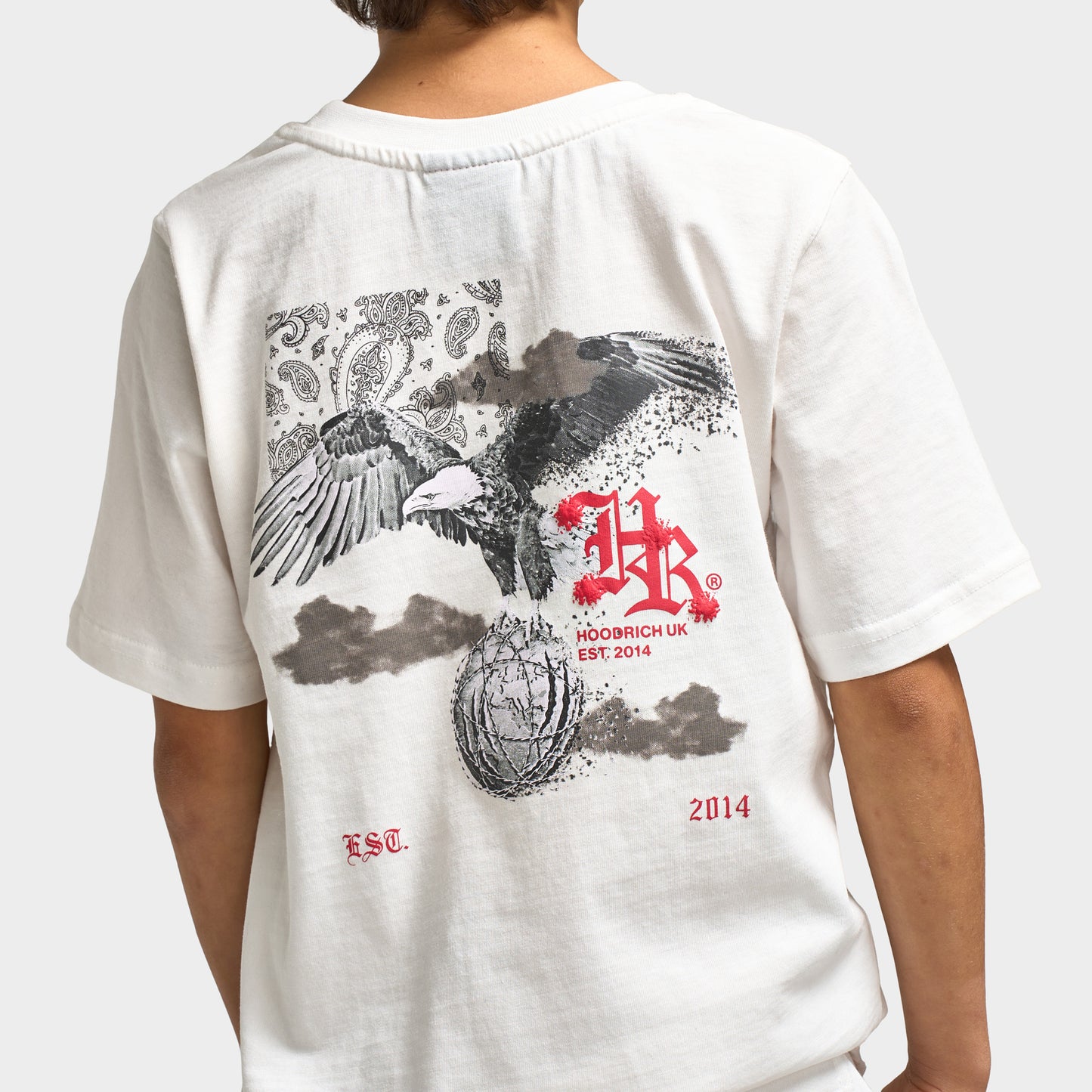 Hoodrich Juniors' Eagle Tee Blanc de Blanc / Black - Lychee