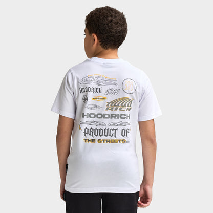Hoodrich Juniors' Ritual Regular T-Shirt White / Black - Lava Smoke