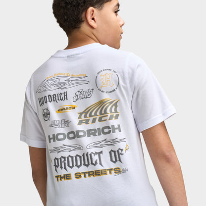 Hoodrich Juniors' Ritual Regular T-Shirt White / Black - Lava Smoke