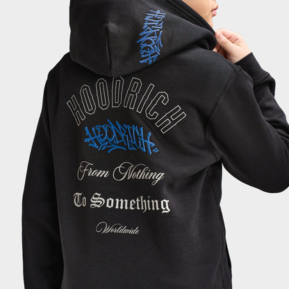 Hoodrich Junior Garçons intent Chandail à capuche Noir / Gris Clair - Bleu Lolite