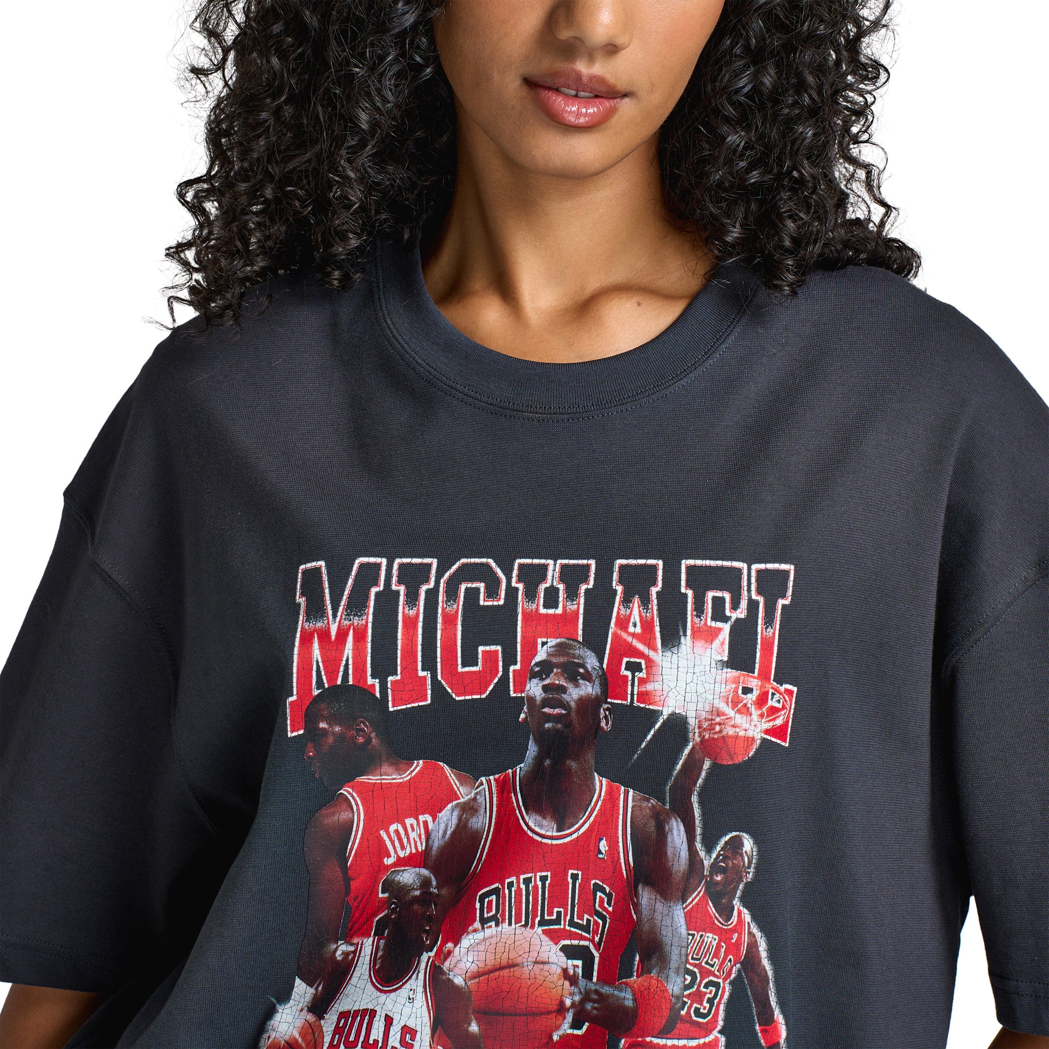 【vintage】JORDAN SHO GRAPHIC T Jordan Women's Oversized Graphic Tee Mixtape / Off Noir – JD