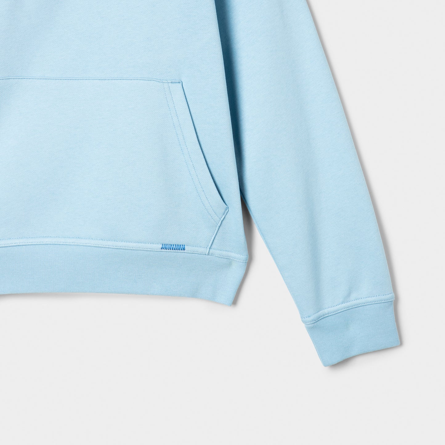 Hoodrich Juniors' Gothic Hoodie 2 Panel Hood Clear Sky / White