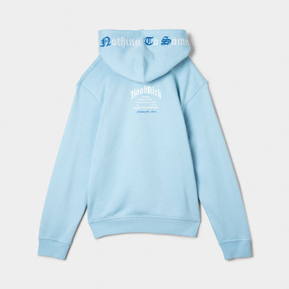 Hoodrich Juniors' Gothic Hoodie 2 Panel Hood Clear Sky / White