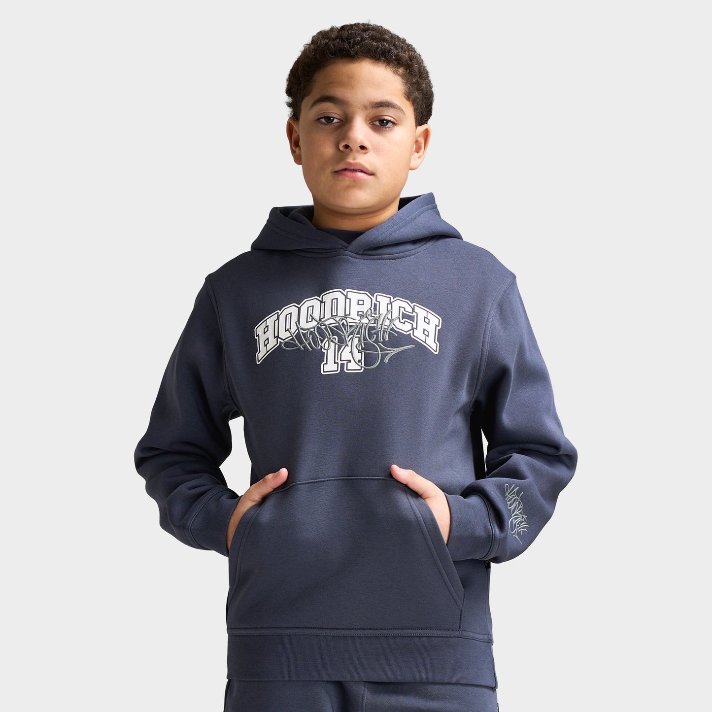 Hoodrich Junior Garçons Lyceum 2 panneaux Chandail à Capuche  Bleu Ombré / Blanc - Monument