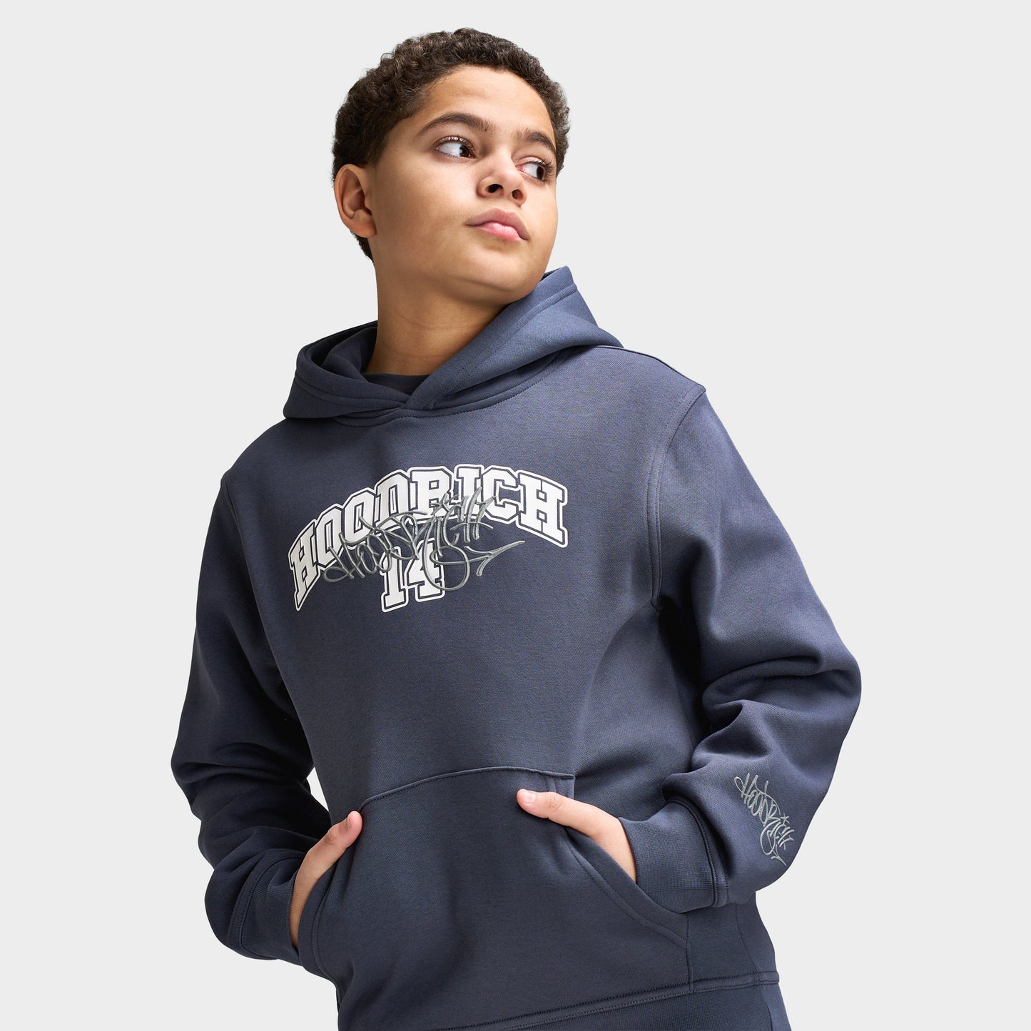 Hoodrich Junior Garçons Lyceum 2 panneaux Chandail à Capuche  Bleu Ombré / Blanc - Monument
