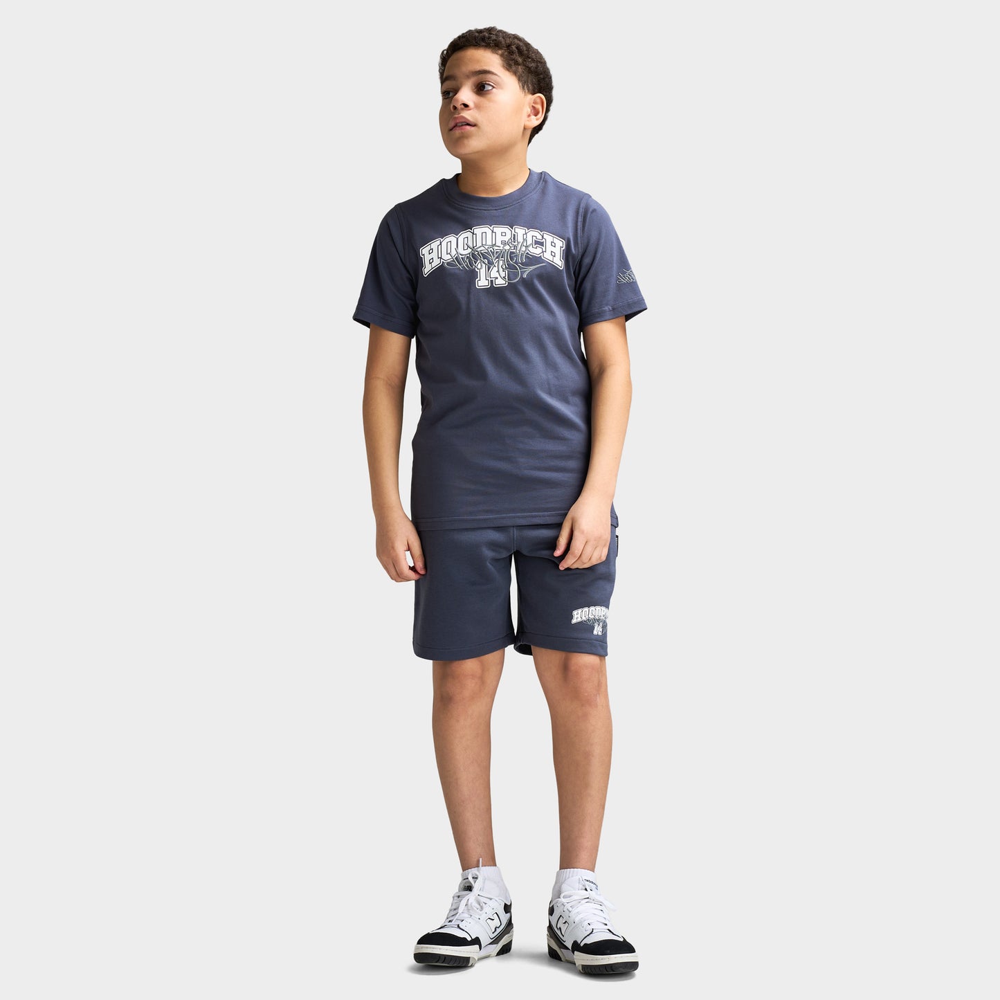 Hoodrich Junior Garçons Lyceum T-shirt Bleu Ombré/ Blanc - Monument