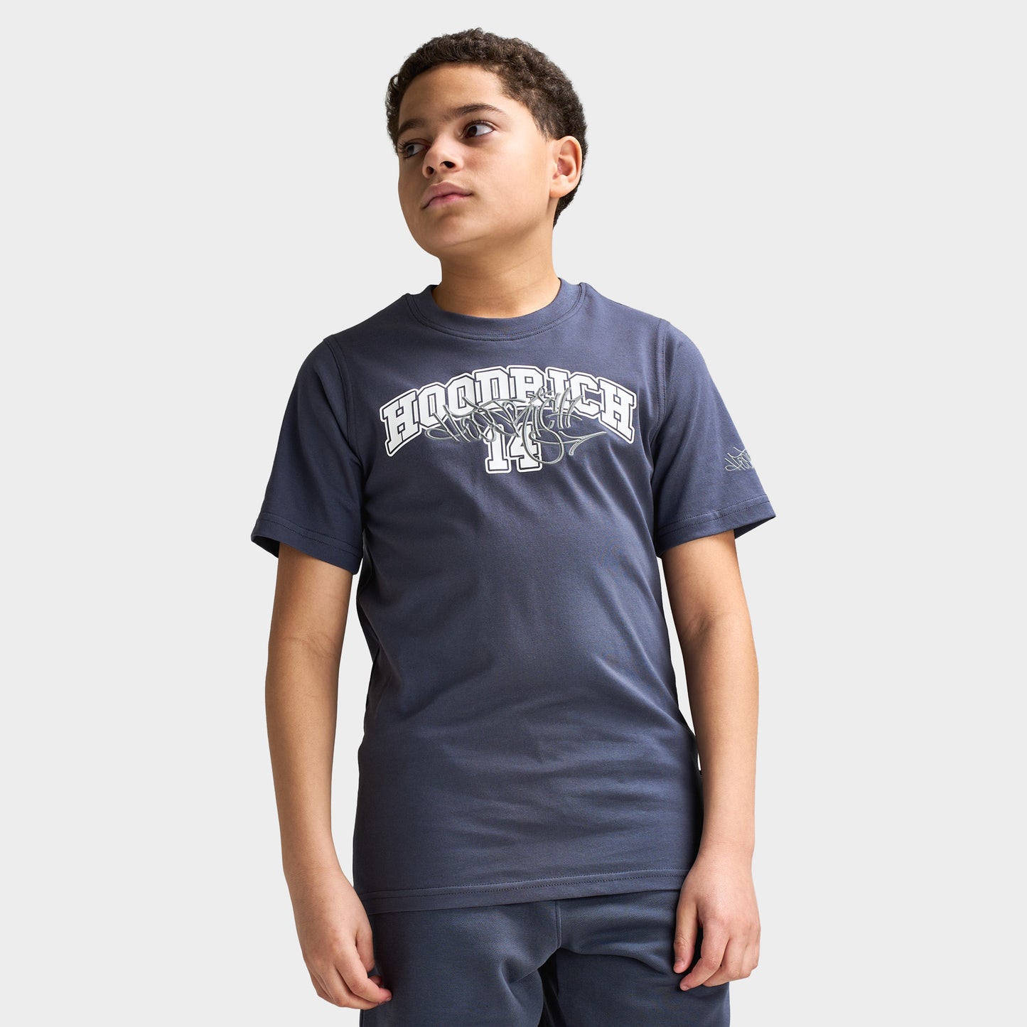 Hoodrich Junior Garçons Lyceum T-shirt Bleu Ombré/ Blanc - Monument