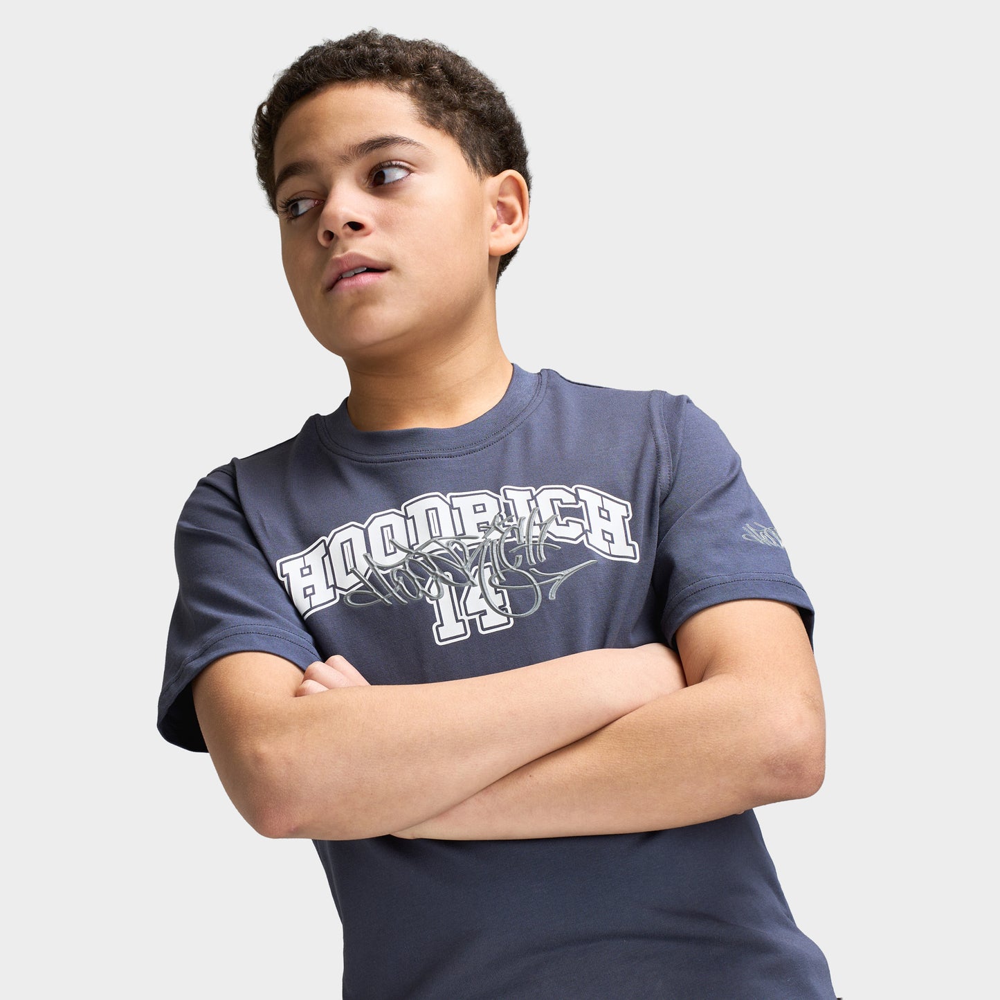 Hoodrich Junior Garçons Lyceum T-shirt Bleu Ombré/ Blanc - Monument