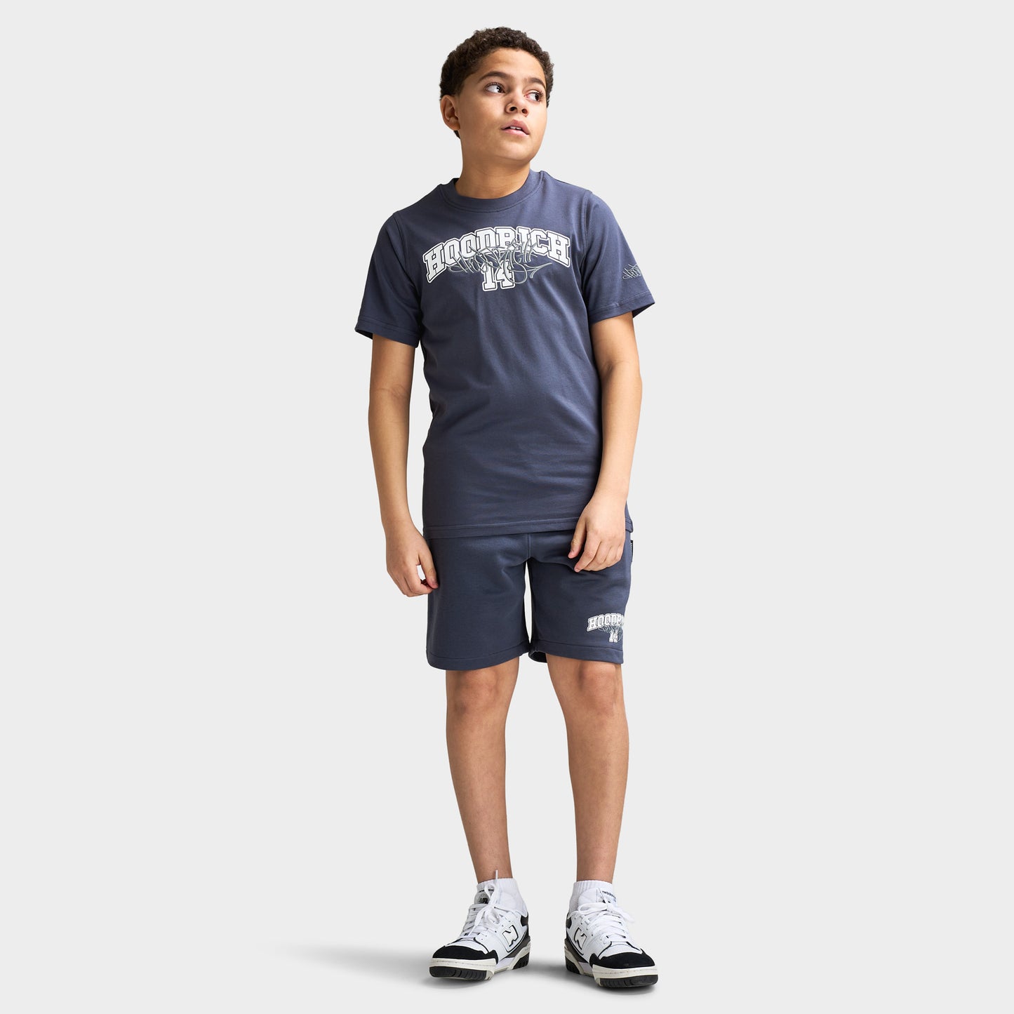 Hoodrich Junior Gaarçon Lyceum Shorts Bleu Ombré / Blanc - Monument