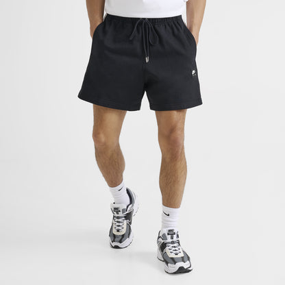 Nike Air Fleece Shorts Black / White - White
