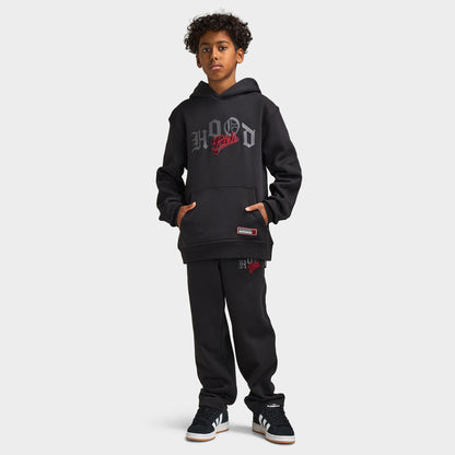 Hoodrich Juniors' Beacon Oversized Hoodie / Black