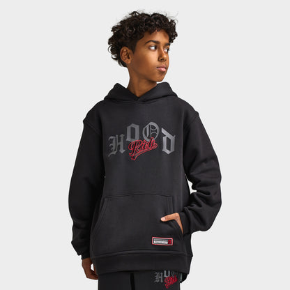 Hoodrich Juniors' Beacon Oversized Hoodie / Black