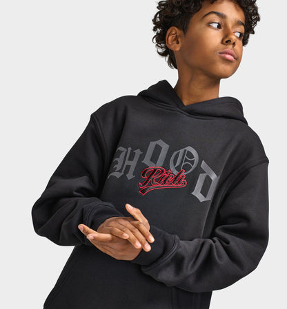 Hoodrich Juniors' Beacon Oversized Hoodie / Black