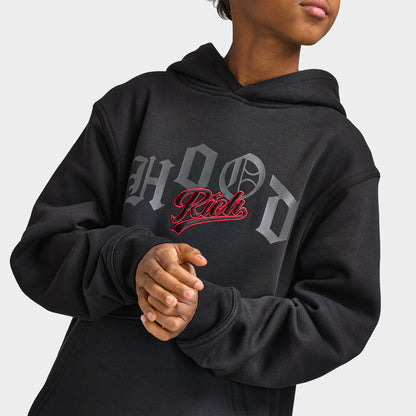 Hoodrich Juniors' Beacon Oversized Hoodie / Black