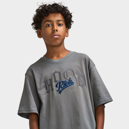 Hoodrich Juniors' Beacon Oversized T-Shirt / Asphalt