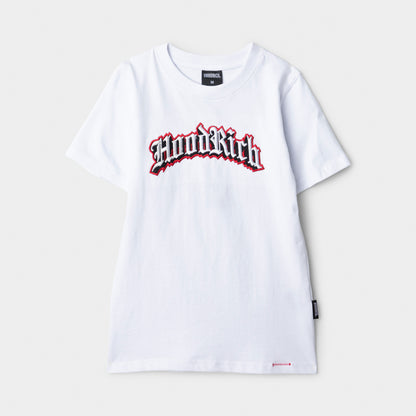 Hoodrich Juniors' Gothic T-Shirt White / Black - Lychee
